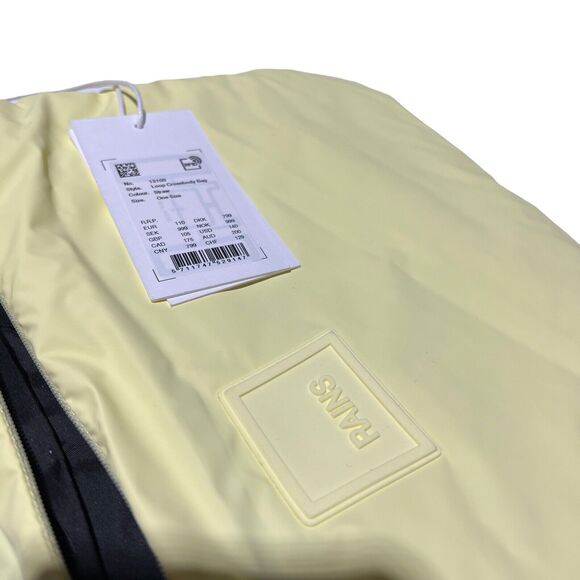 RAINS Bag Mens Yellow Waterproof Puffer Crossbody Gorpcore Bright Sporty Spring - Picture 8 of 11